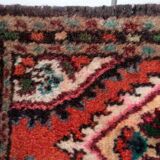 Vintage persian carpet hamadan handmade 35cm x 53cm 1970s