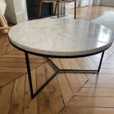Side table stone top