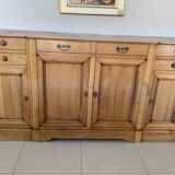 4-door sideboard in solid cherry wood - rené trotel