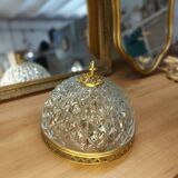 Chisled glass applique