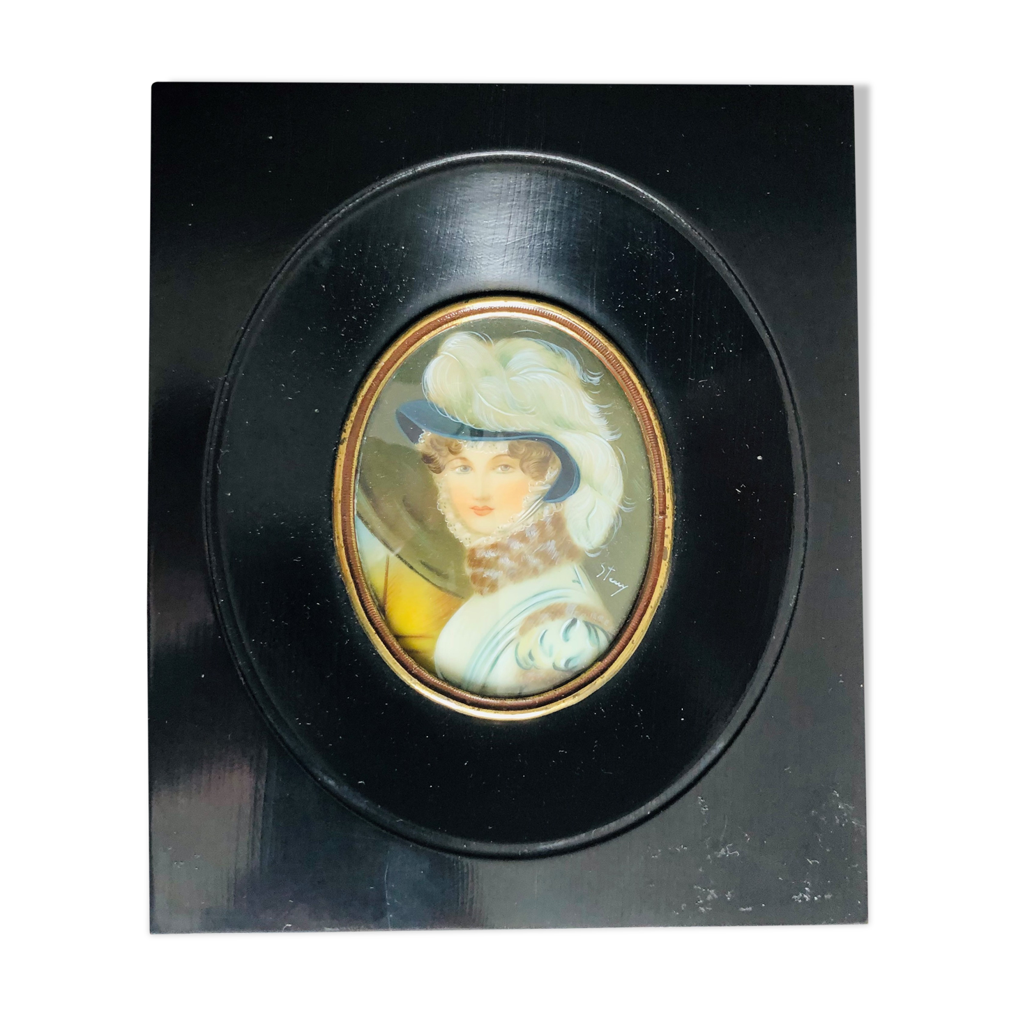Miniature portrait of a woman