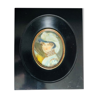 Miniature portrait of a woman