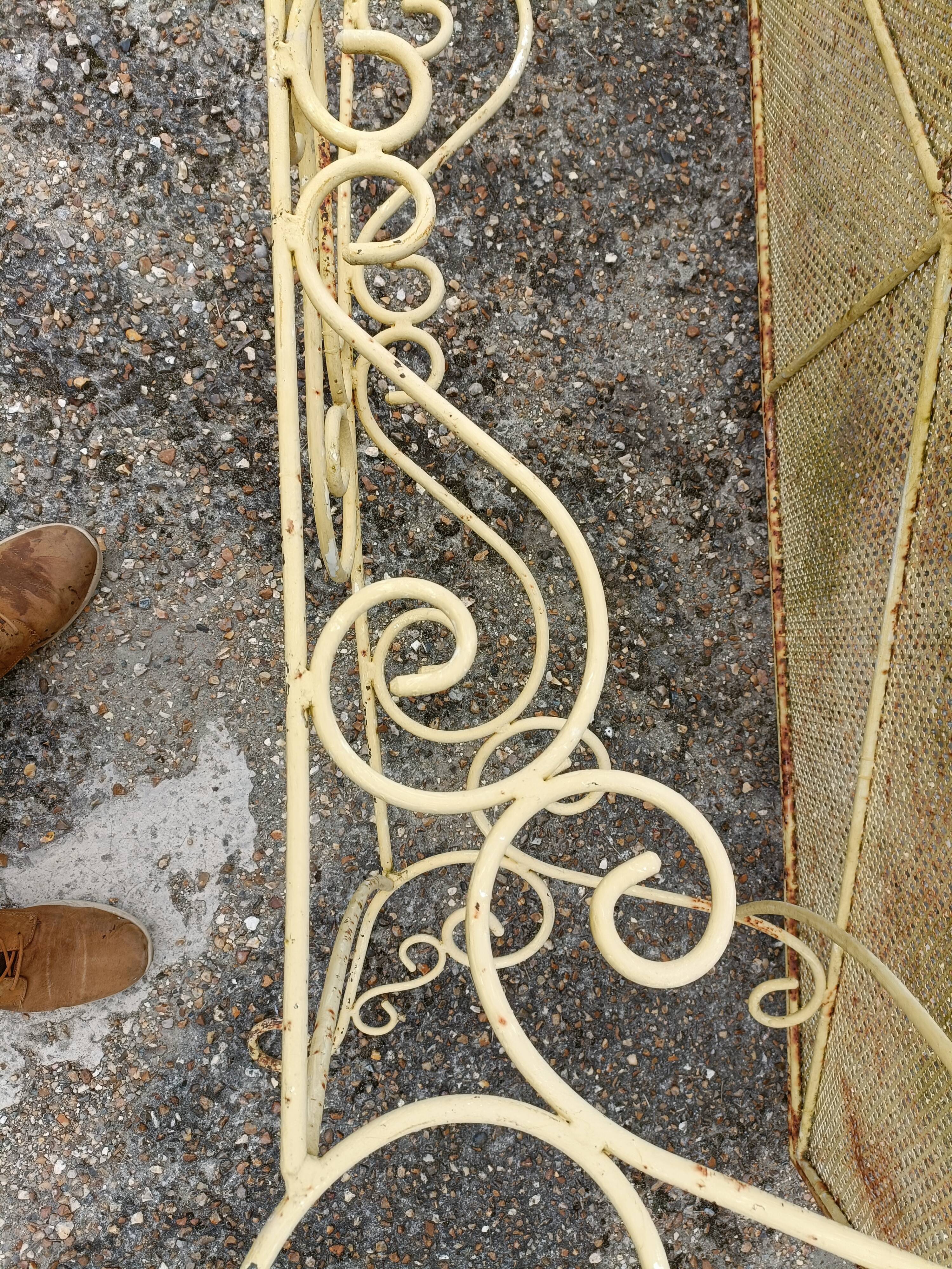 Wrought iron garden table full old garden furniture