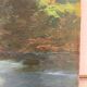 Huile sur bois vintage