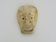 Netsuke old large bone mask japan grimacing character. 19th century