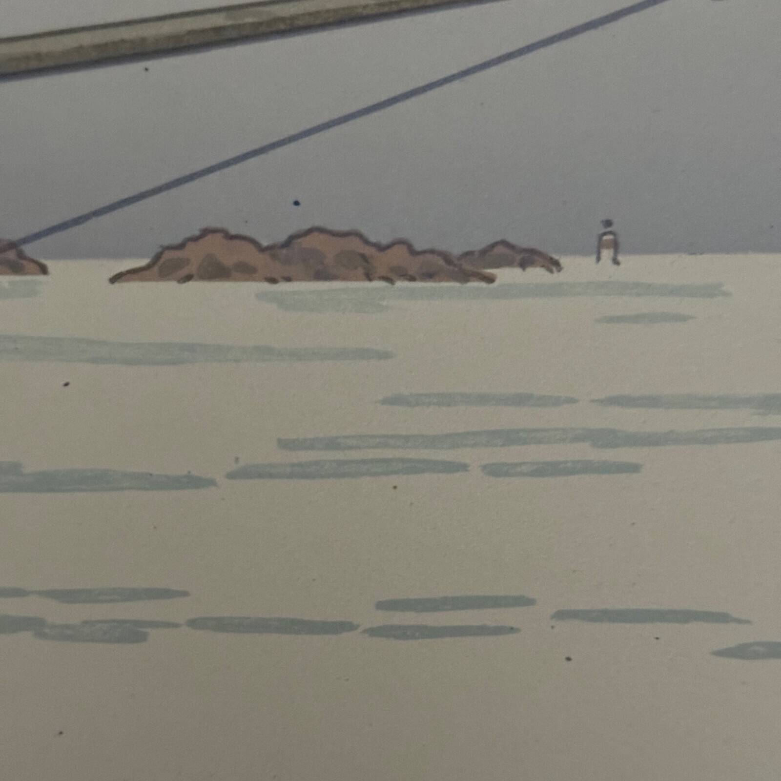 Lithograph by Henri Rivière, The Magic of the Hours - The Calm