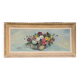 Large vintage painting of a bouquet of flowers signed EA Foix