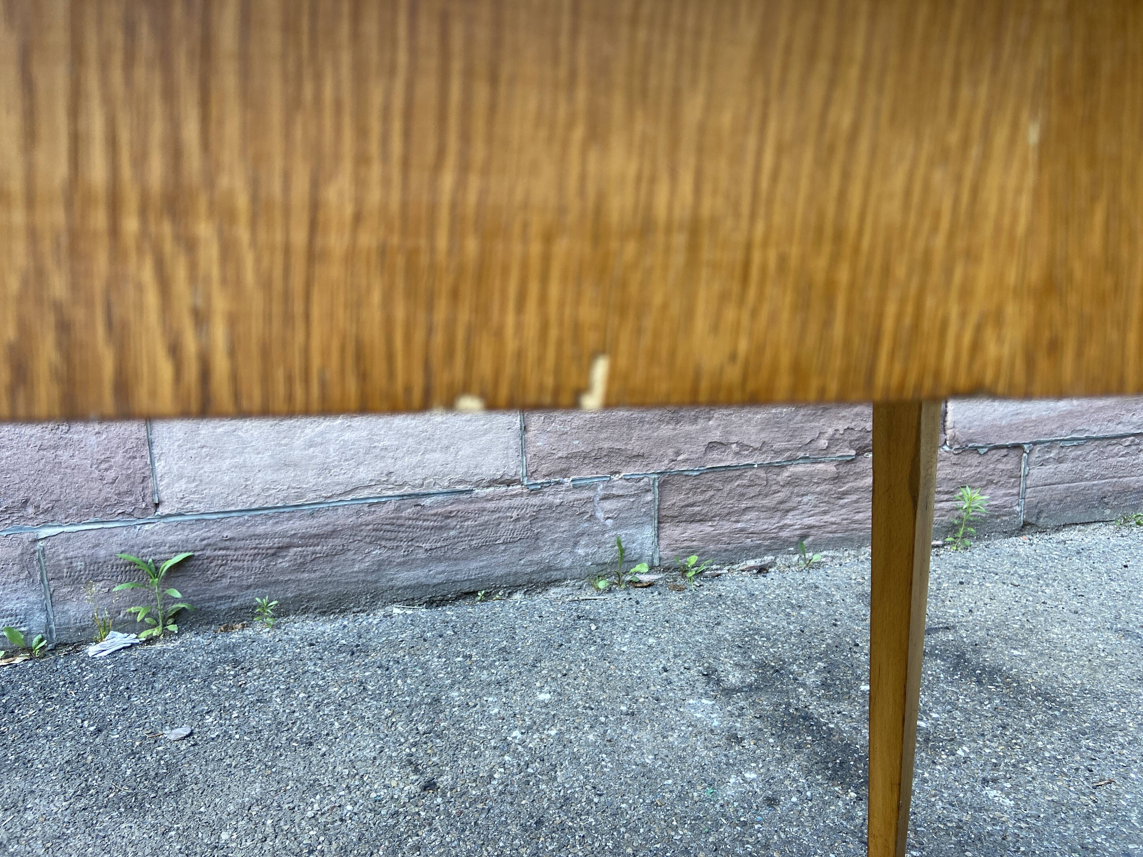 Table scandinave mid century bois et Formica 1960