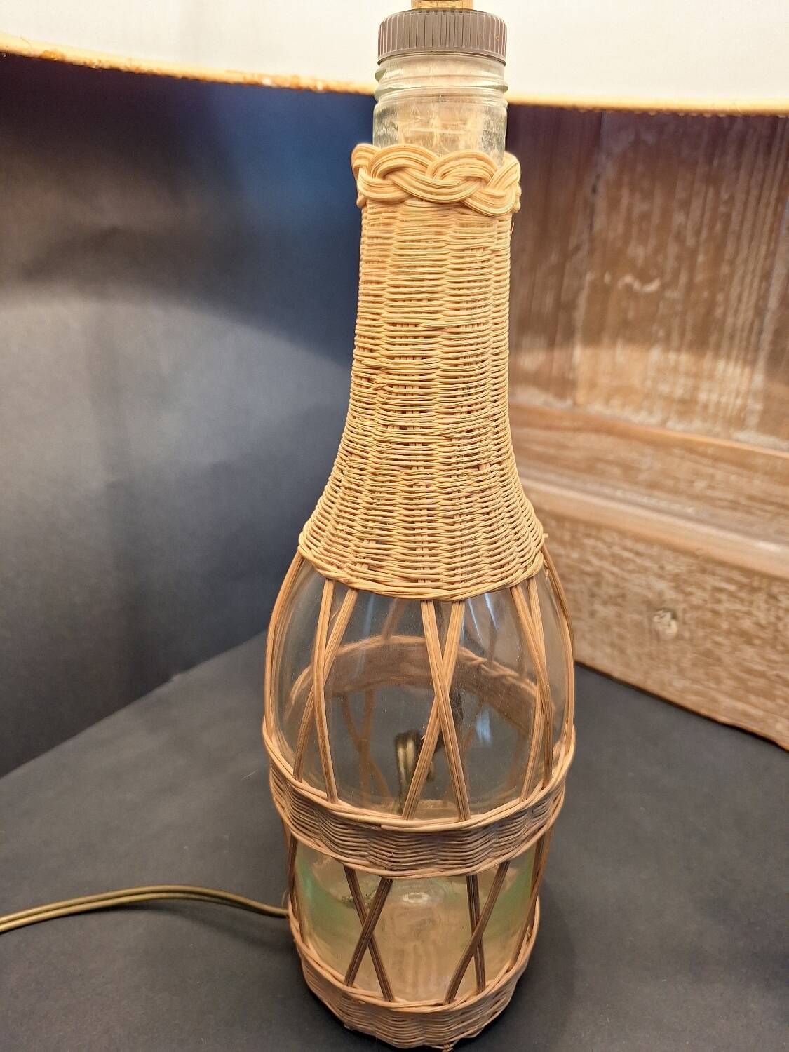 Rattan lamp 1970