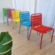 Lot de 5 chaises vintage Pop Art pour enfants : SLOG Croatie, années 1980