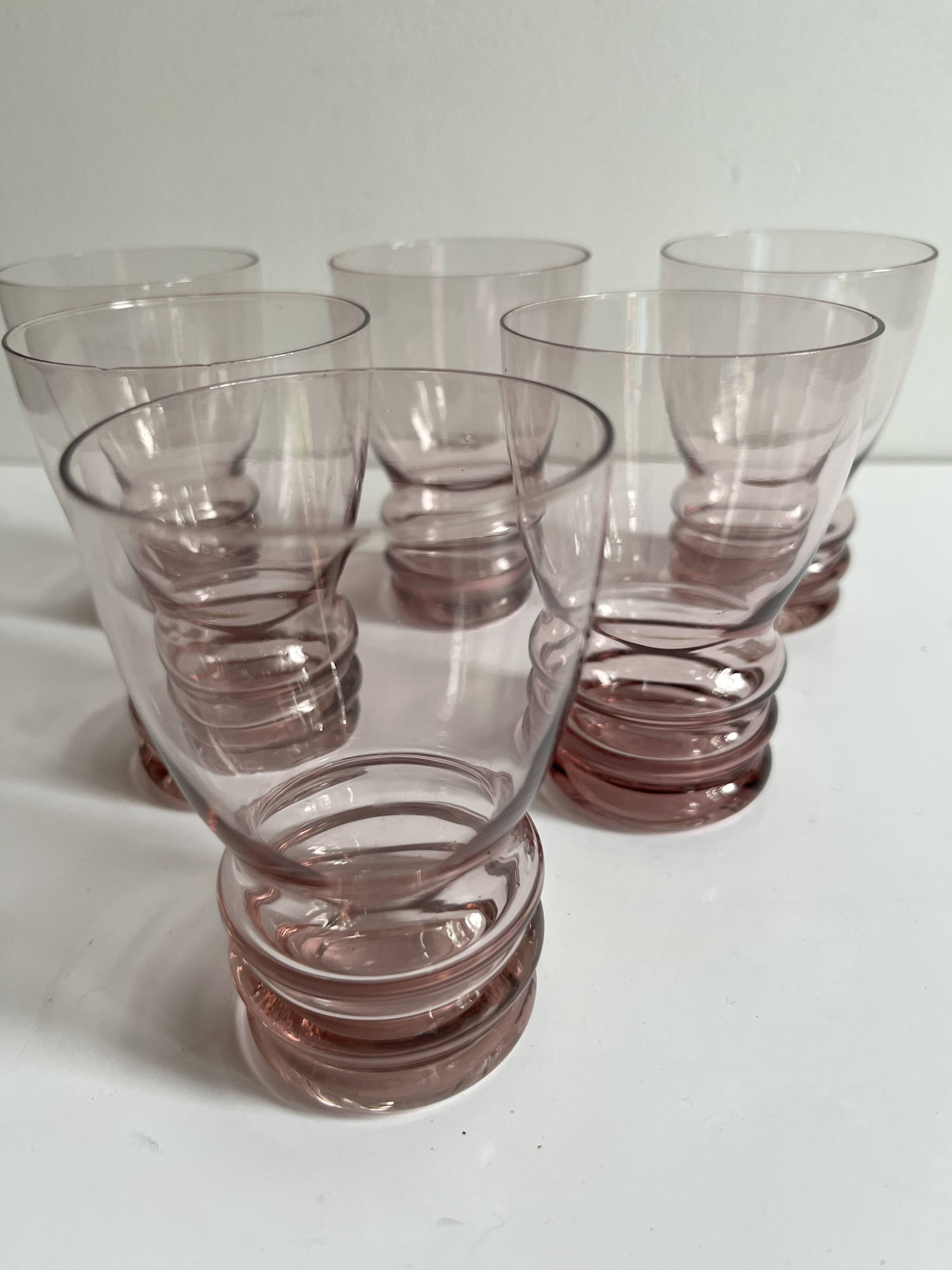 Art Deco purple glasses