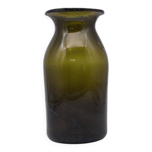 Ancien bocal à champignons - vert