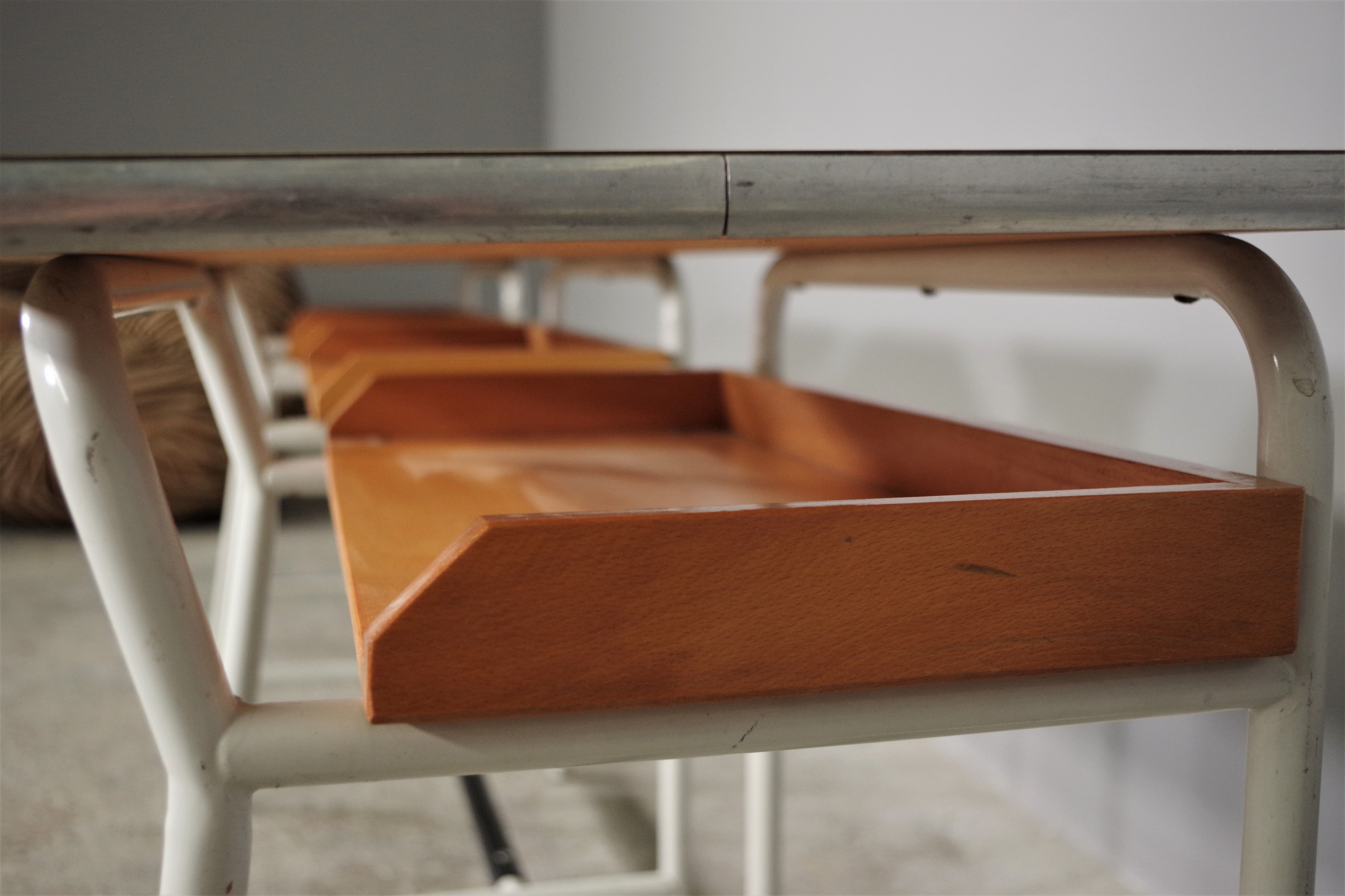 Vintage school benches, 60s, set of 3