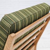 1970s, Danish design, oak wood armchair in furniture wool, original condition.