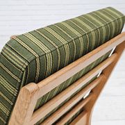1970s, Danish design, oak wood armchair in furniture wool, original condition.