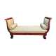 Walnut recamier bench Napoleon III daybed mid-nineteenth century