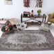 4x7 Gray & Brown Turkish Vintage Rug 114x214Cm SK 4869