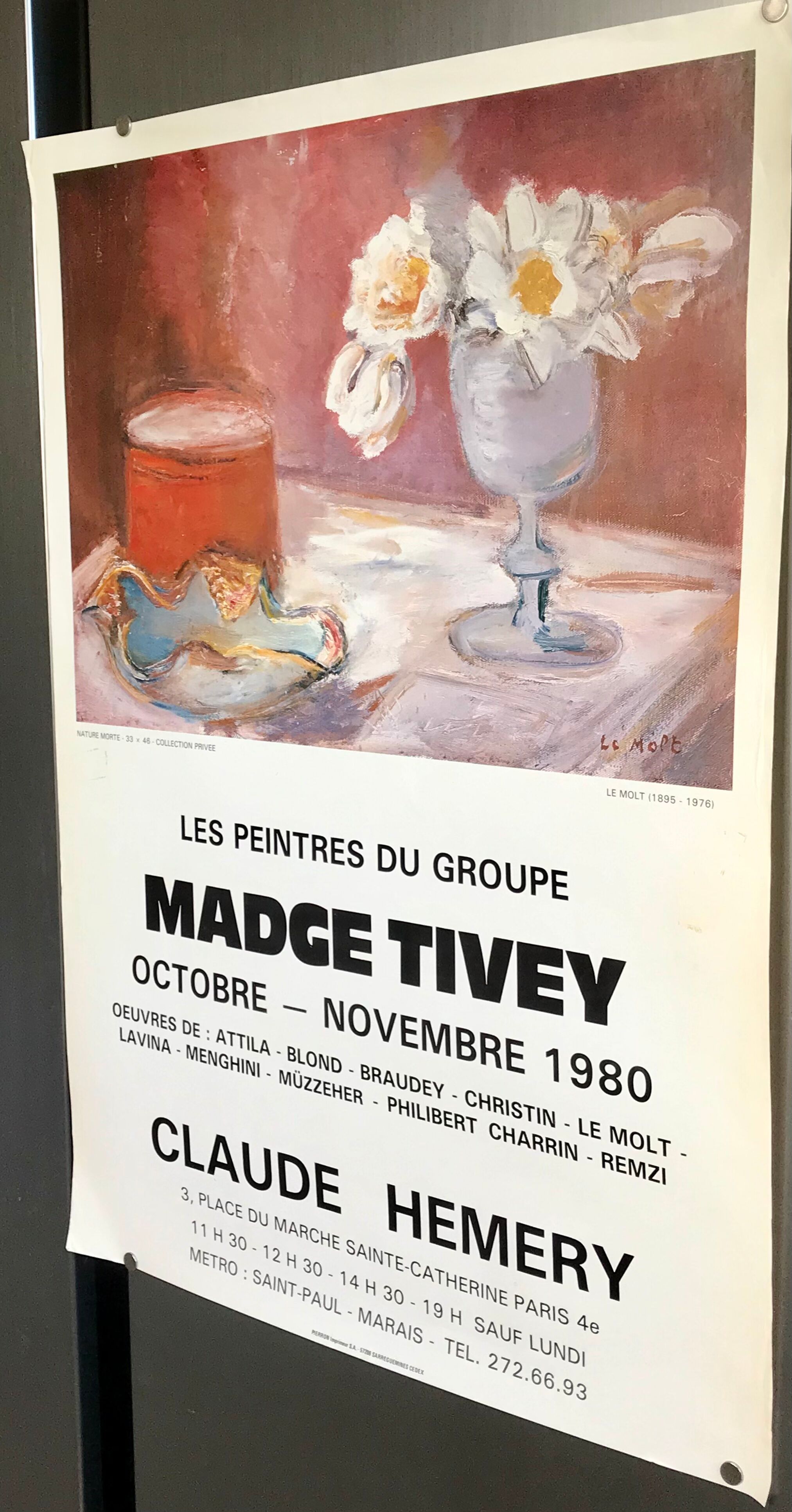 Still life exhibition poster 1980