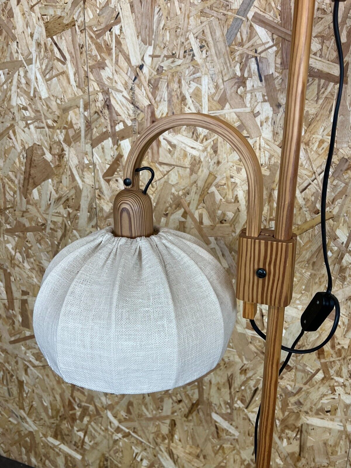 Floor lamp Domus pine Danish design Denmark, 60/70