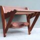 1950s wall coat rack in teak
