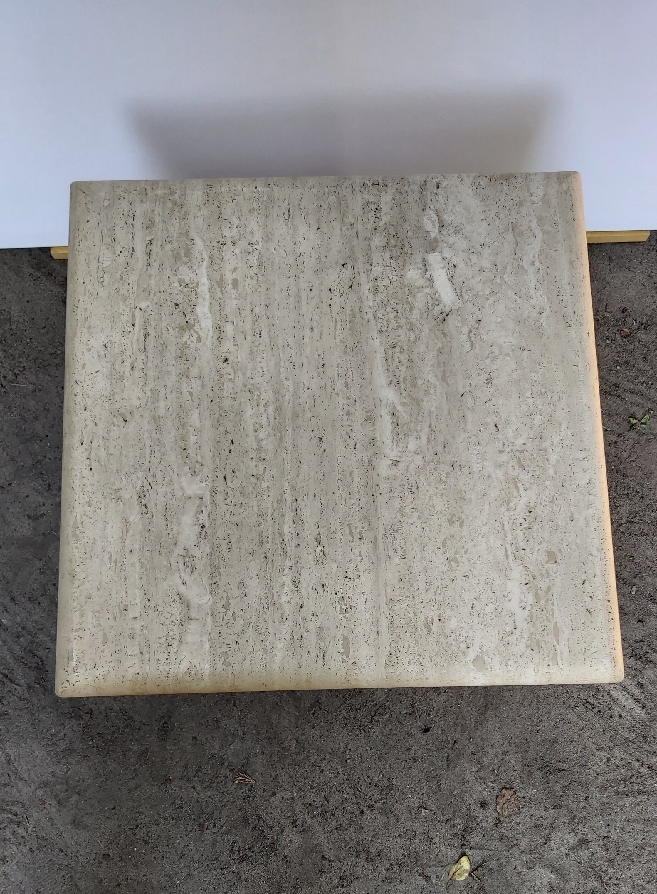 Travertine table, Italy, 1980s