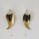 Mid-Century Leaf Shaped Brass Sconces, Italy, 1950s, Set of 2