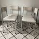 Vintage chairs from the 70s restored with a French terry fabric