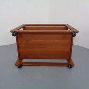 Large teak bar cart from Tarm Stole Møbelfabrik, Denmark, 1960s.