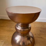 Tabouret tabouret en acier bronze