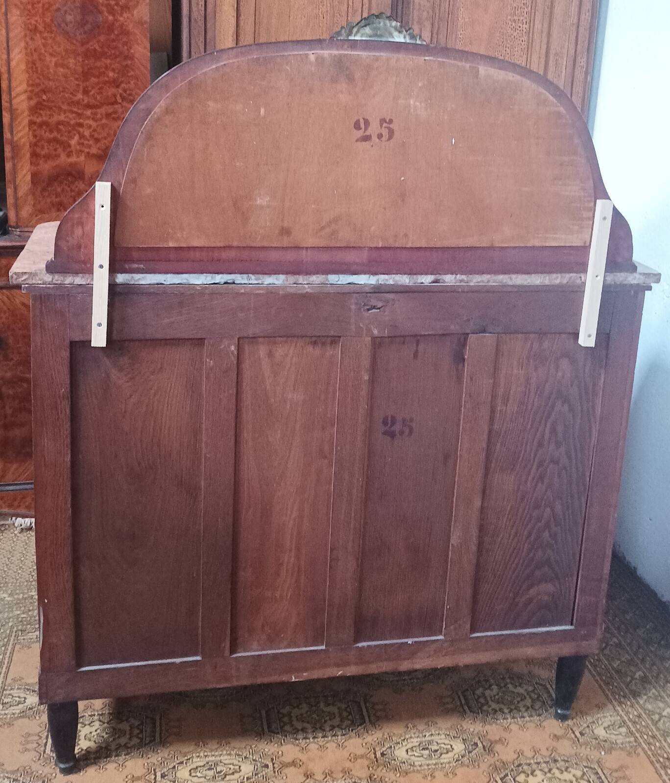 Art Deco walnut burl buffet