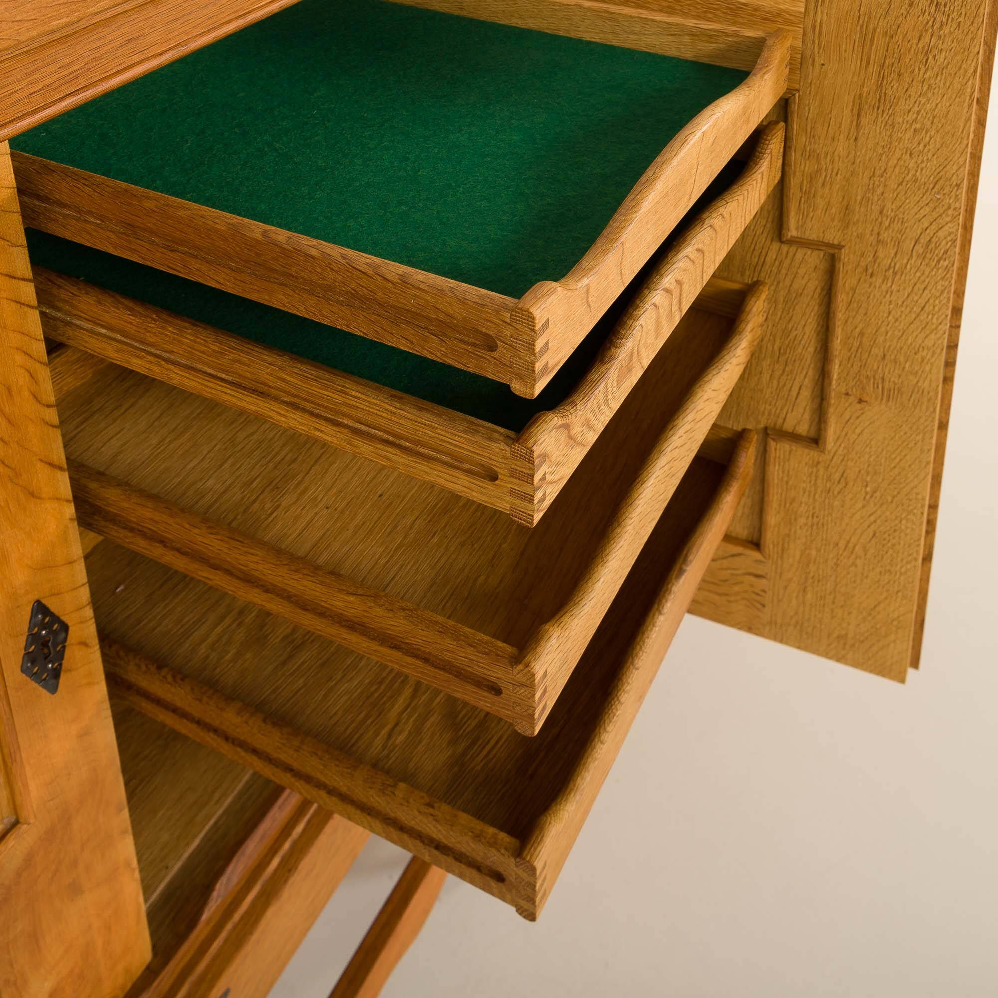 Henning Kjaernulf oak sideboard, 1970s