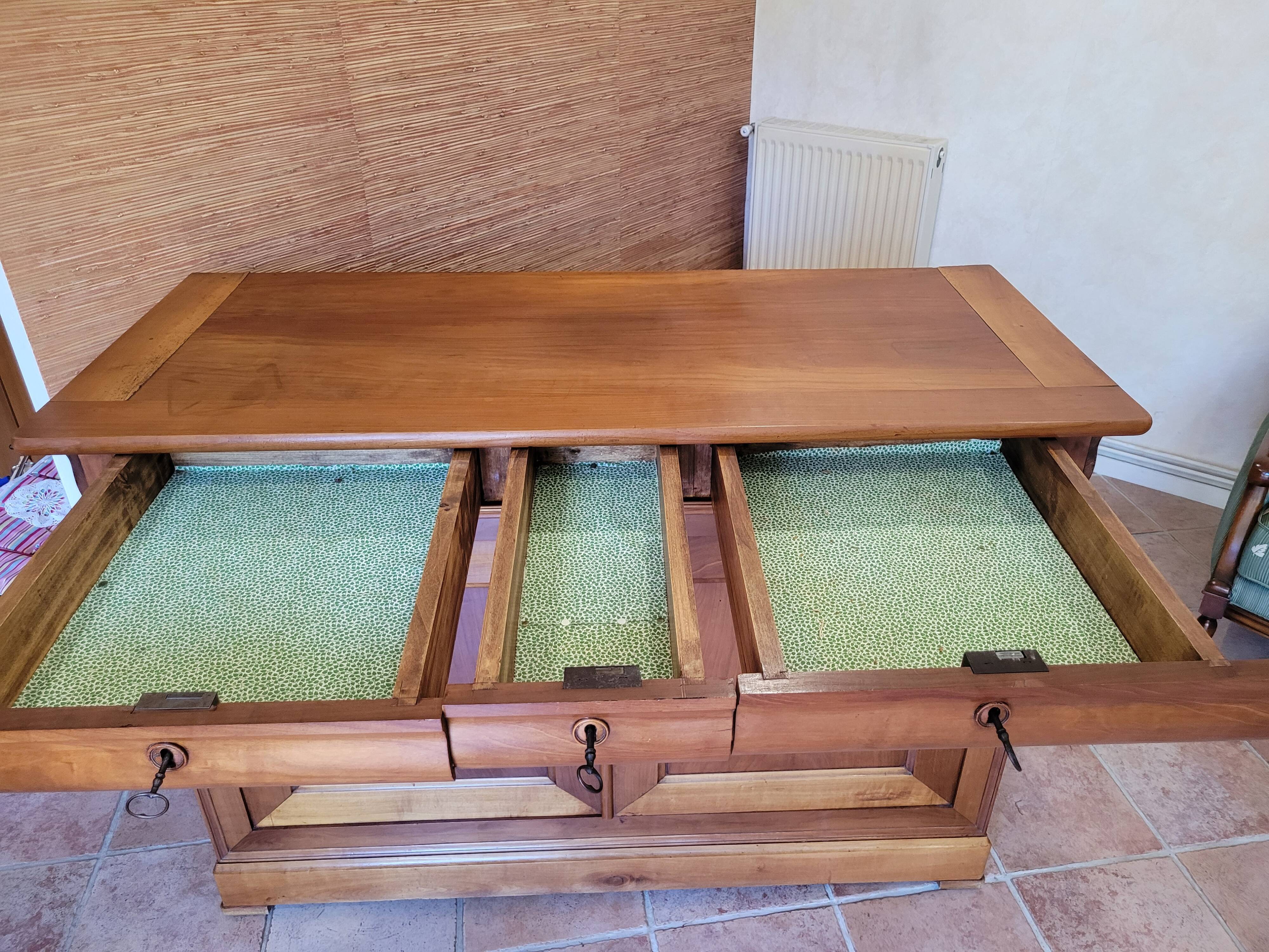 Antique Louis-Philippe Style Cherry Wood Buffet