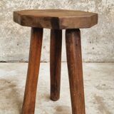 Old stool, side table French oak