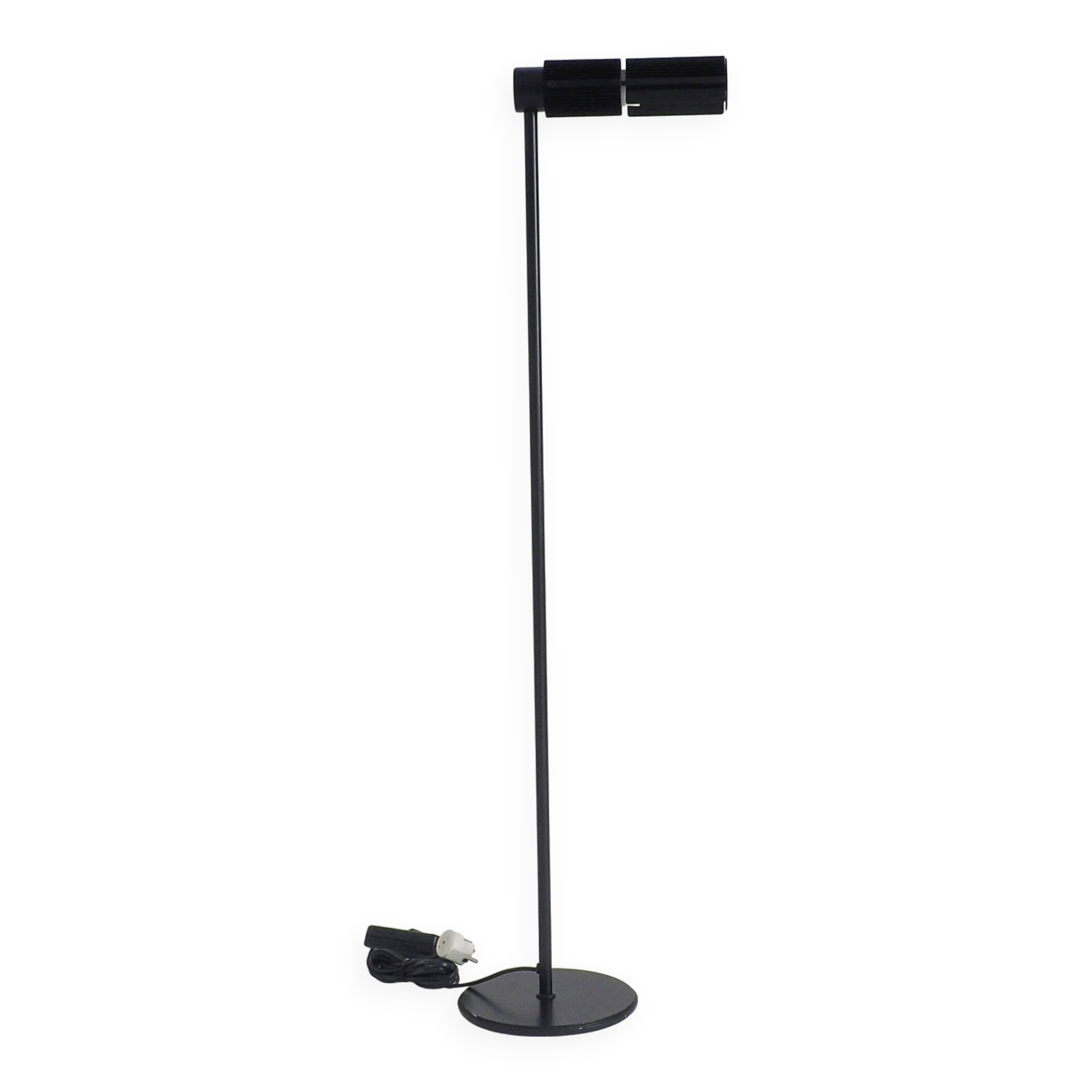Lampe sur pied Haloprofil 878HR par Viktor Frauenknecht pour Swiss Lamps en noir