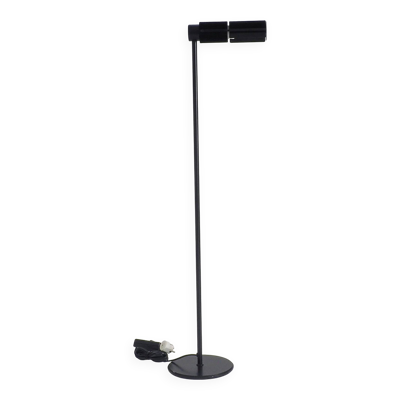 Lampe sur pied Haloprofil 878HR par Viktor Frauenknecht pour Swiss Lamps en noir