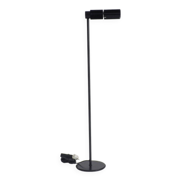 Lampe sur pied Haloprofil 878HR par Viktor Frauenknecht pour Swiss Lamps en noir