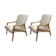 pair of 60s chairs retaped grey mottled