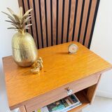 Vintage compass leg bedside table