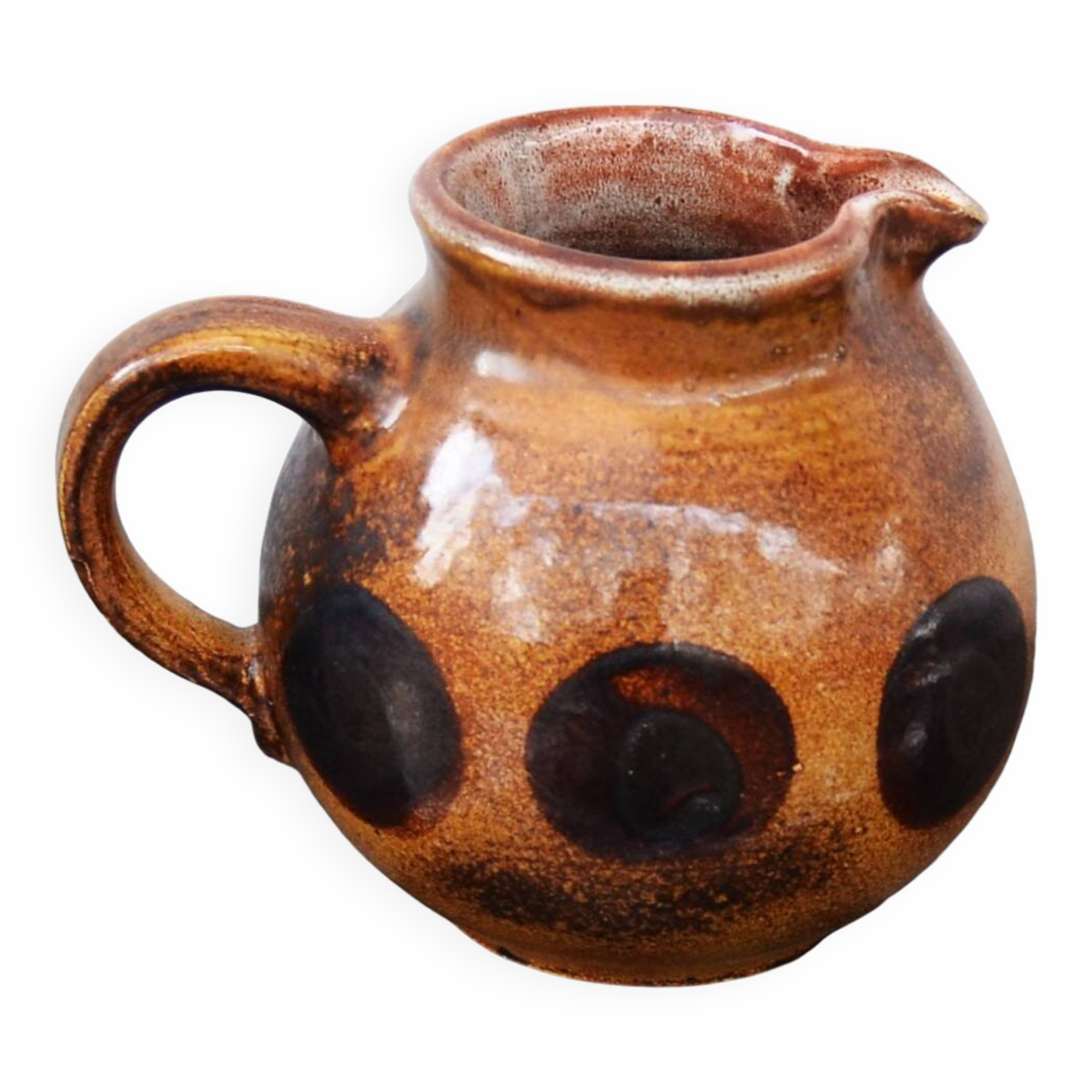 20th Century German Glazed Pitcher signed Bauhaus