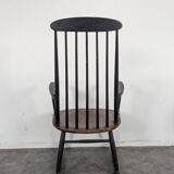 Teak Rocking Chair by Ilmari Tapiovara for Asko