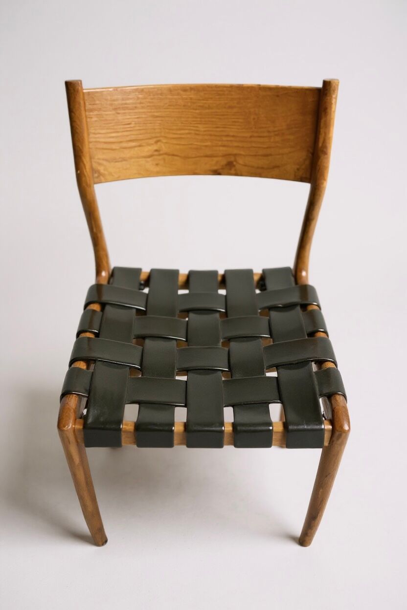 Set of 6 Italian Scandinavian Gessef chairs