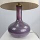 Holmegaard design table lamp model Troll 2 glass base purple color