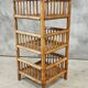 Vintage bamboo rack etagere