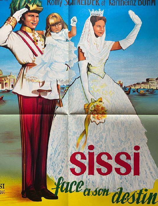 Original cinema poster "Sissi facing her destiny" Romy Schneider 60x80cm 1957
