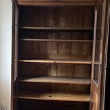 Antique Louis Philippe glass cabinet