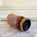 Vase Art deco decoration bayadère gold