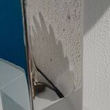 Large vintage chrome steel lamp 1990