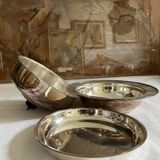 Cloche métal argenté