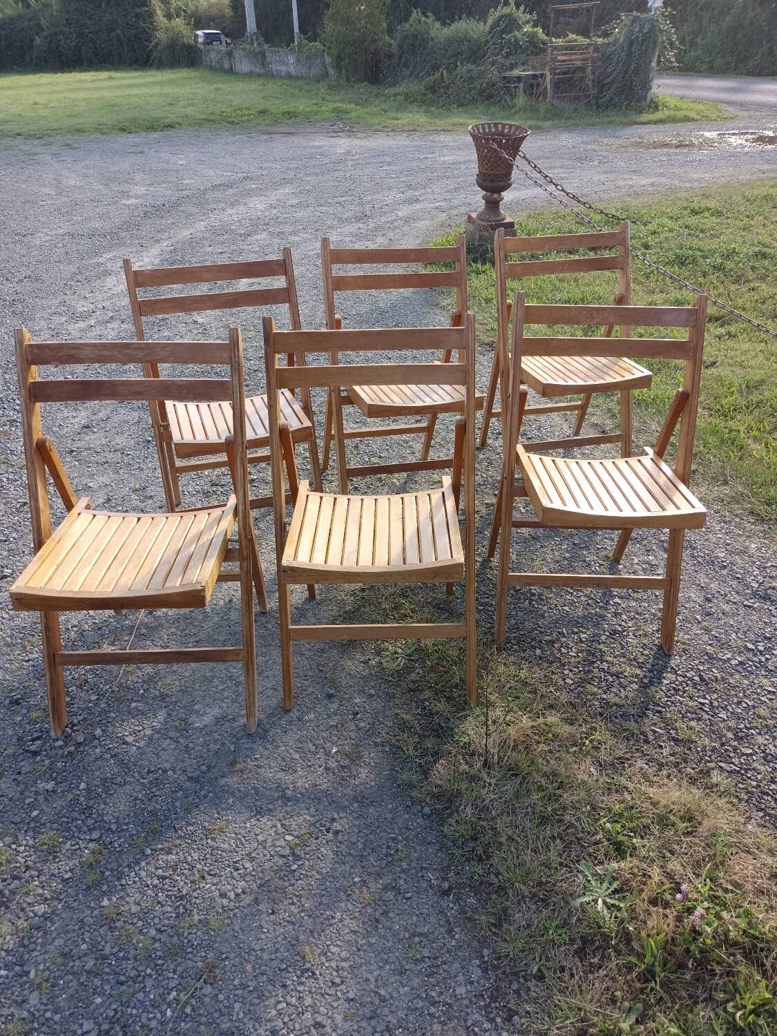 Série de 6 chaises pliantes