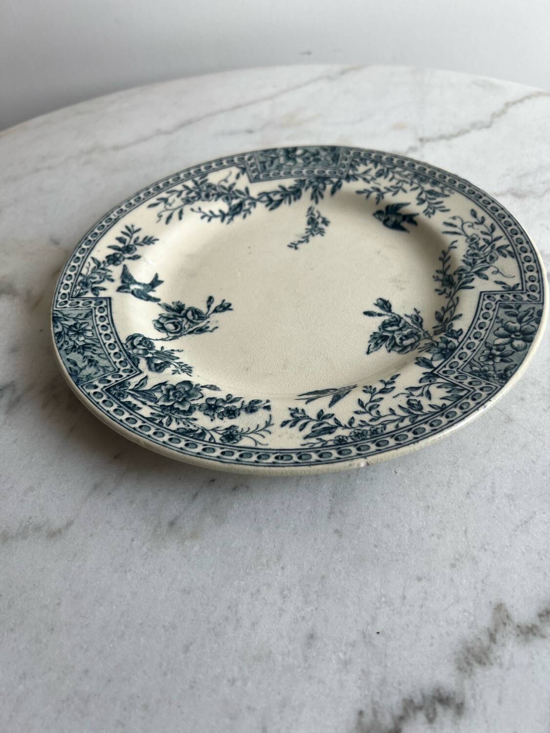 Plate, flat, iron earth Ceres KG Lunéville